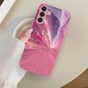 Креативный розовый стеклянный чехол для телефона, подходящий для Samsung Galaxy S26 S25 S24 S23 S22 S20 FE/Ultra/Plus, противоударная задняя крышка