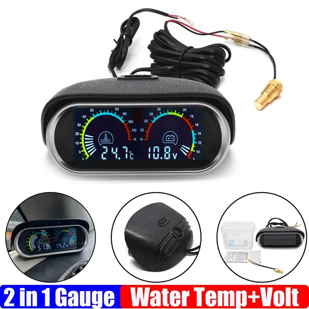 ЖК-дисплей Датчик температуры воды Цифровой вольтметр Датчик напряжения и температуры воды