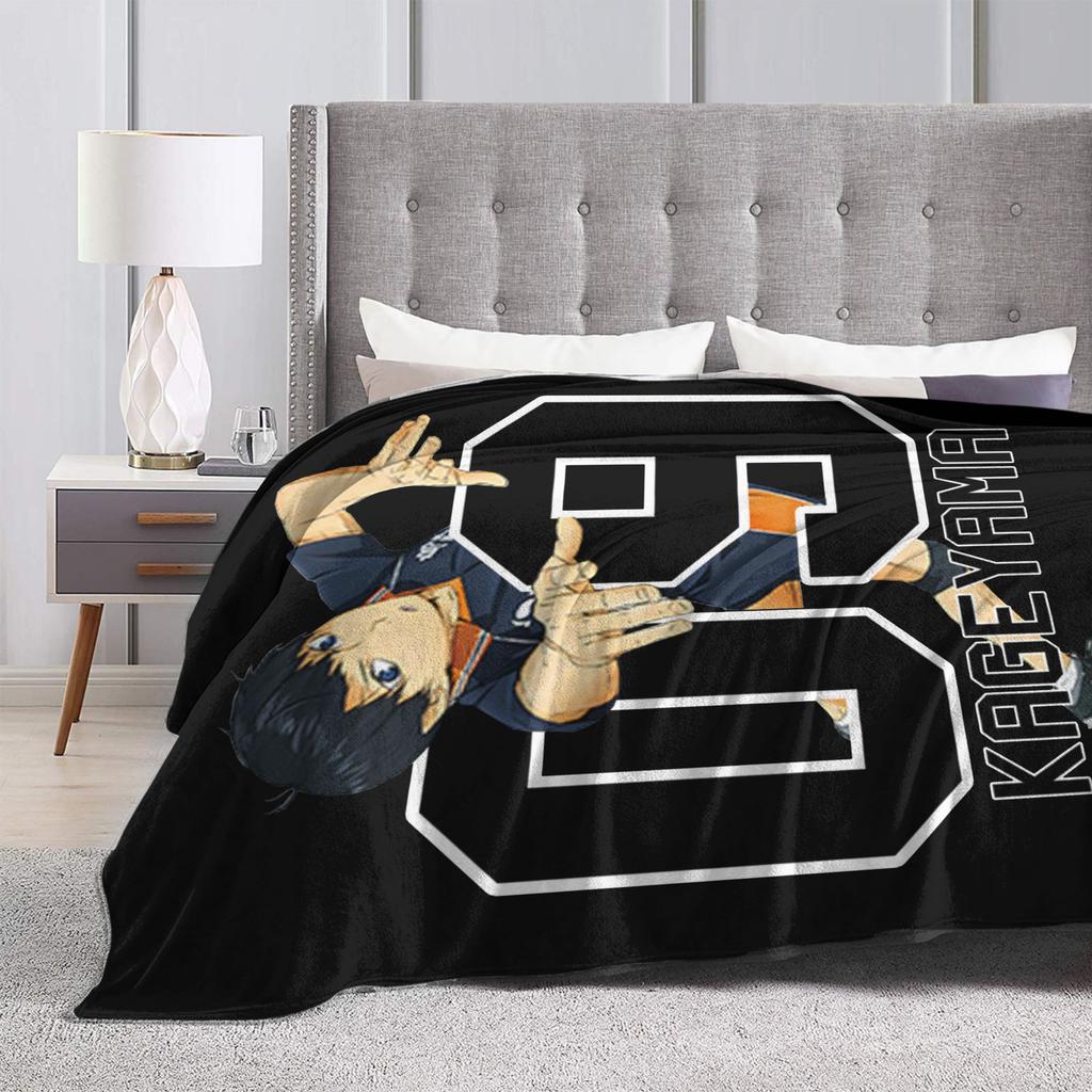 Haikyuu Kageyama 09 Wool Blanket Awesome Throw Blankets for Sofa Bedding Lounge Bedspreads,