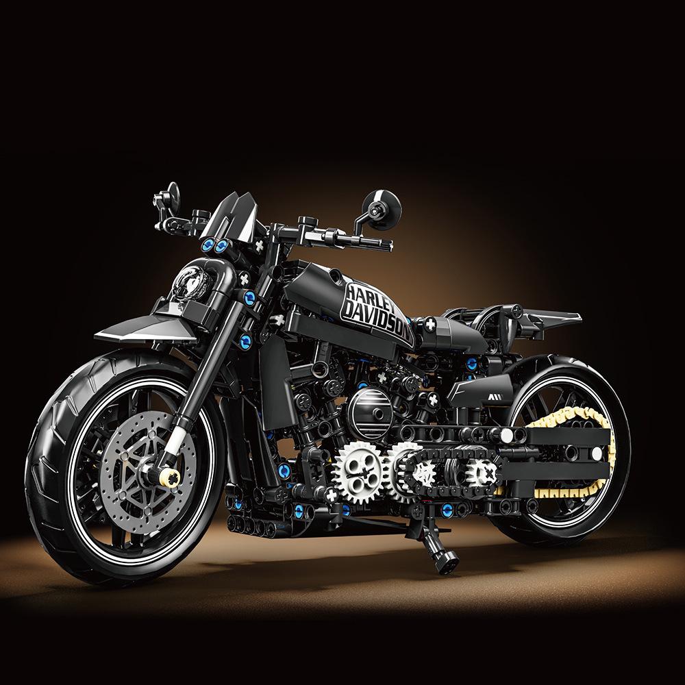 Lei Mao 1127 Модель мотоцикла Harley и Ducati из строительных блоков, Игрушка - Хит продаж для мальчиков
