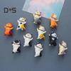 10Pcs Fridge Stickers Cartoon Cat Shape Magnetic Refrigerator Stickers Home Decoration Multi-Function Memo Holder