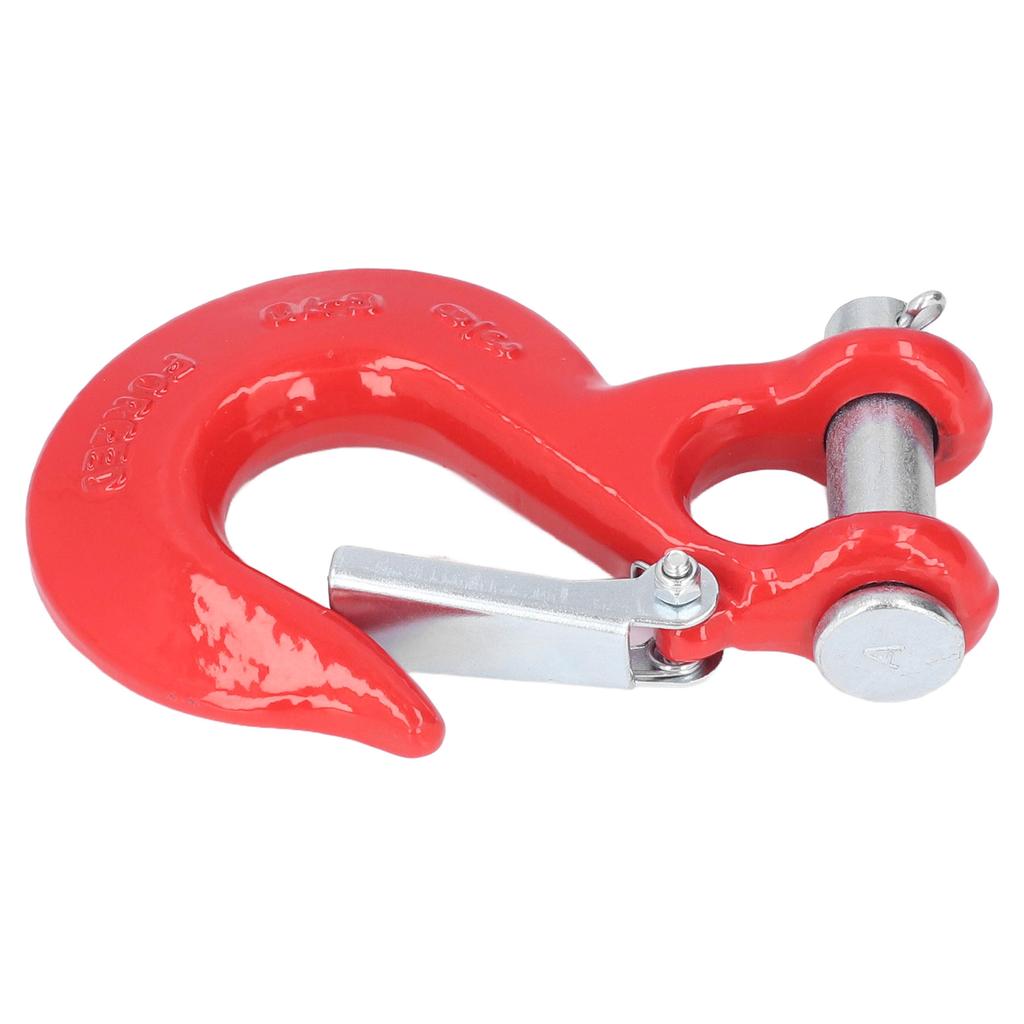 3 8in Clevis Safety Hook Steel 18000lbs Limit Capacity Antirust for Port Off Road Rescue LiftingRed