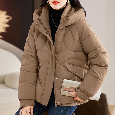 Женская модная куртка с хлопковой подкладкой, женские зимние короткие пальто, утепленные парки, женская уличная одежда, свободная верхняя одежда с капюшоном