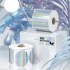 Glitter Holographic Silver Thermal Sticker Printable Thermal Printer Label Sticker  Name Tag