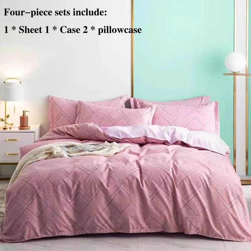 Печатная кровать, одиночные листы из четырех частей, набор домов для домашних кроватей