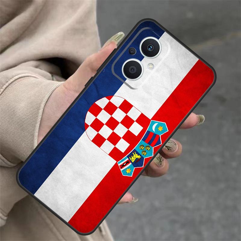 Croatia Flag Case For OPPO Reno 14 12 11 10 13 Pro 14F 13F 12F 11F 8 7 Lite OPPO Find X9 X8 X6 Pro Cover