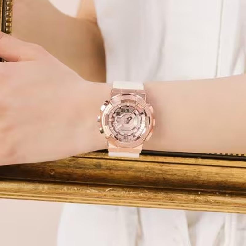 Casio Женские Полностью Металлические Серия Золотые Часы GM-S110PG-4AJF GM-S110PG-4AJF