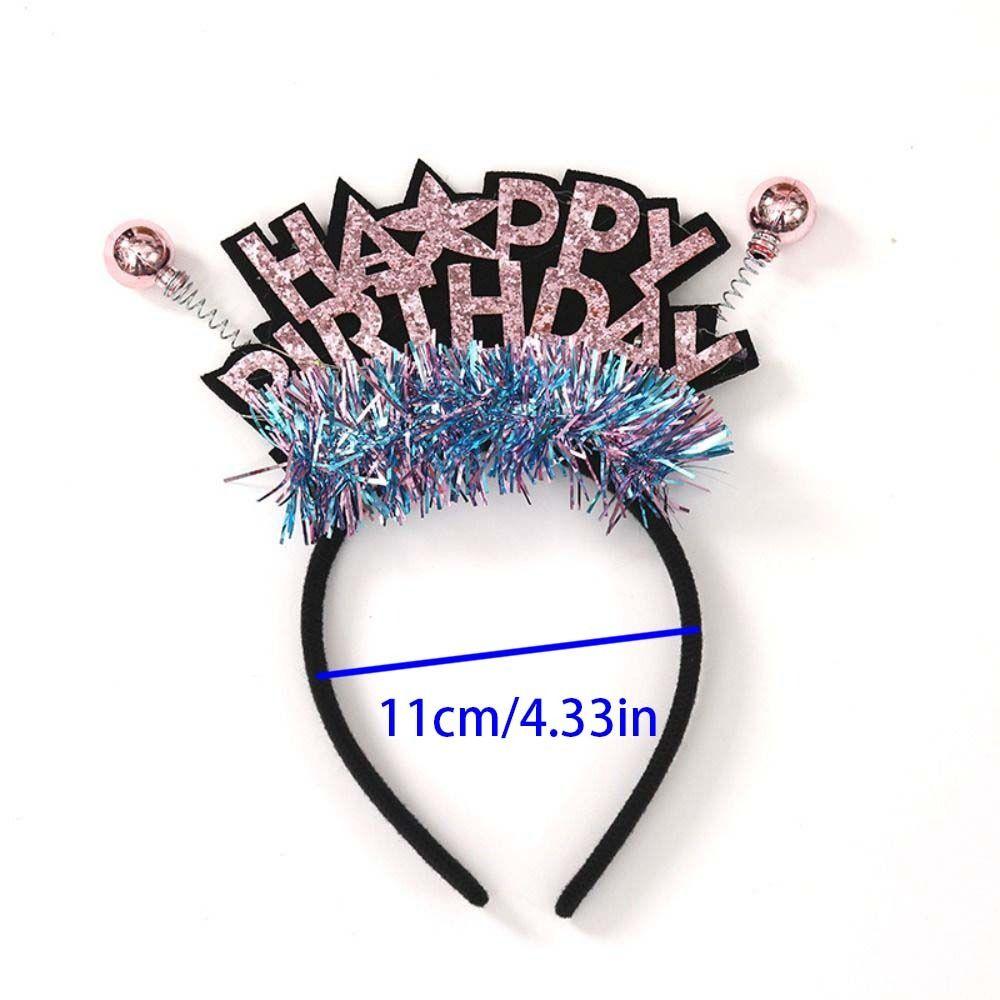 Пластиковый шар, повязка на голову с днем ​​рождения, детские повязки для волос на день рождения, день рождения