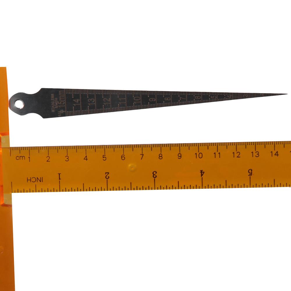 Щуп 1–15 мм. Метрические и британские правила измерения зазора. Измерение конусности.