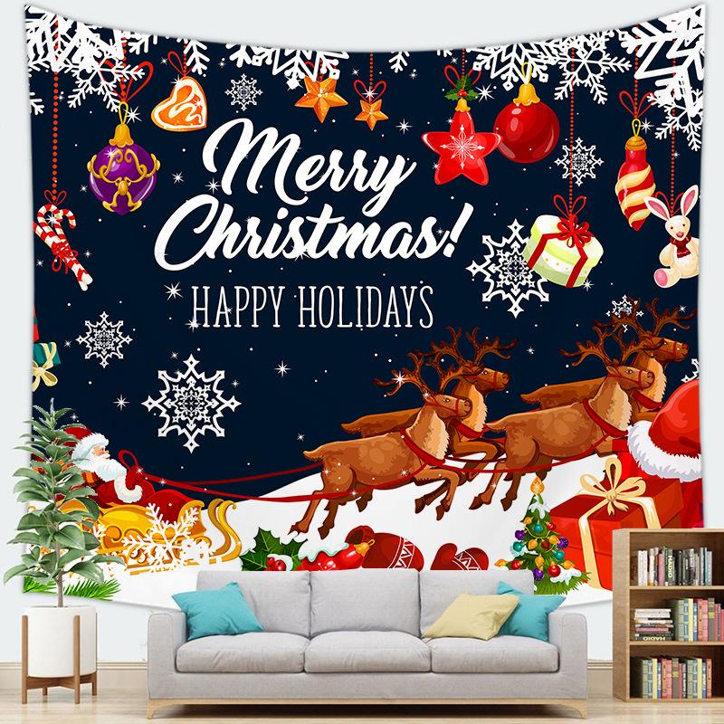 Рождественская серия Украшение Рождественский подвесной тканевый гобелен Настенное украшение