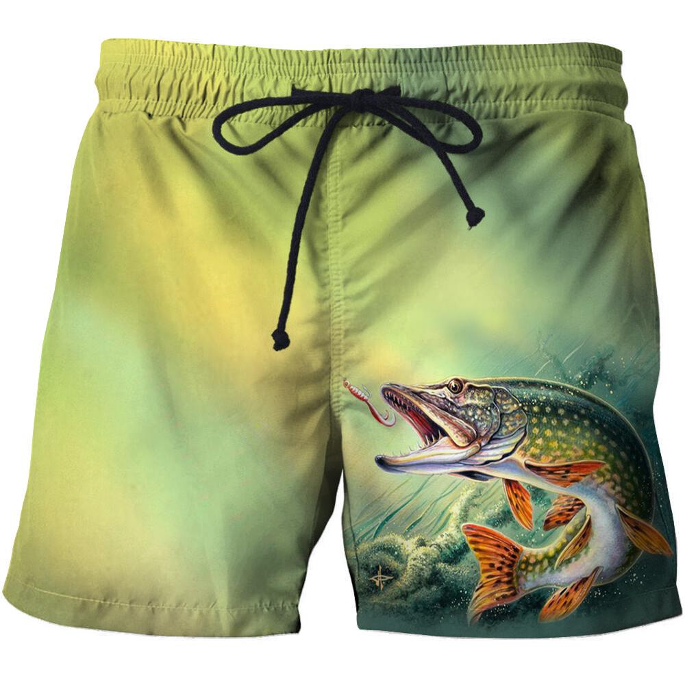 Mens Swimwear Shorts Animal 3d Surfing Board Short Beach Shorts Men Trunk Masculina Swimsuit Sports Pants Brief Loose Shorts