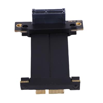 Кабель-райзер PCIE 4.0 X1 90 градусов Папа-Мама Полная скорость Без потерь Гибкий Кабель-удлинитель для видеокарты GPU Gen 4