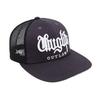 Fashion new embroidered letter double-color street micro-curved mesh cap outdoor men's and women's baseball caps sun hat