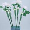 30 шт. Флористические пробирки для воды Пластиковые зеленые флористические пробирки с силиконовыми крышками Пробирки для воды для свежих цветов для садового букета Стебли