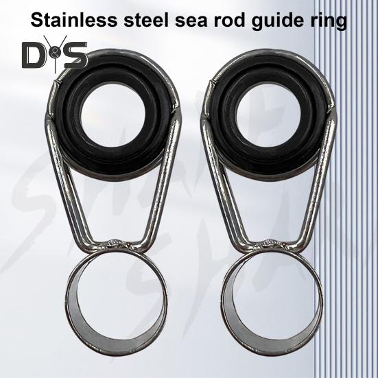 45 шт./кор. направляющее кольцо для удочки разных размеров из нержавеющей стали, керамическая сменная насадка для удочки для пресноводной соленой воды, комплект для ремонта наконечника удочки