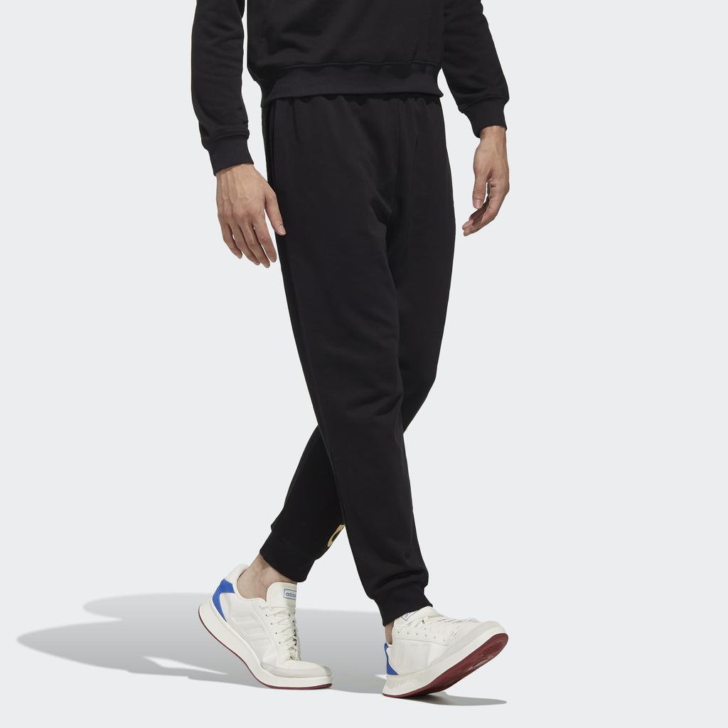 adidas Мужские трикотажные спортивные штаны Neo Черные Умеренно узкий крой FP7446