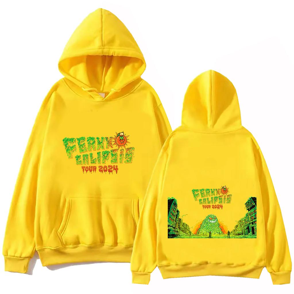 Feid Ferxxo Calipsis Tour Hoodie Tops Long Sleeve Regular Sweatshirt Music Fans Gift Spring Summer Casual