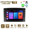 7" 2 Din Carplay Android Автомагнитола для Renault Megane 2 2002-2009 мультимедийный плеер WIFI GPS навигатор стерео аудио головное устройство 2+32 ГБ