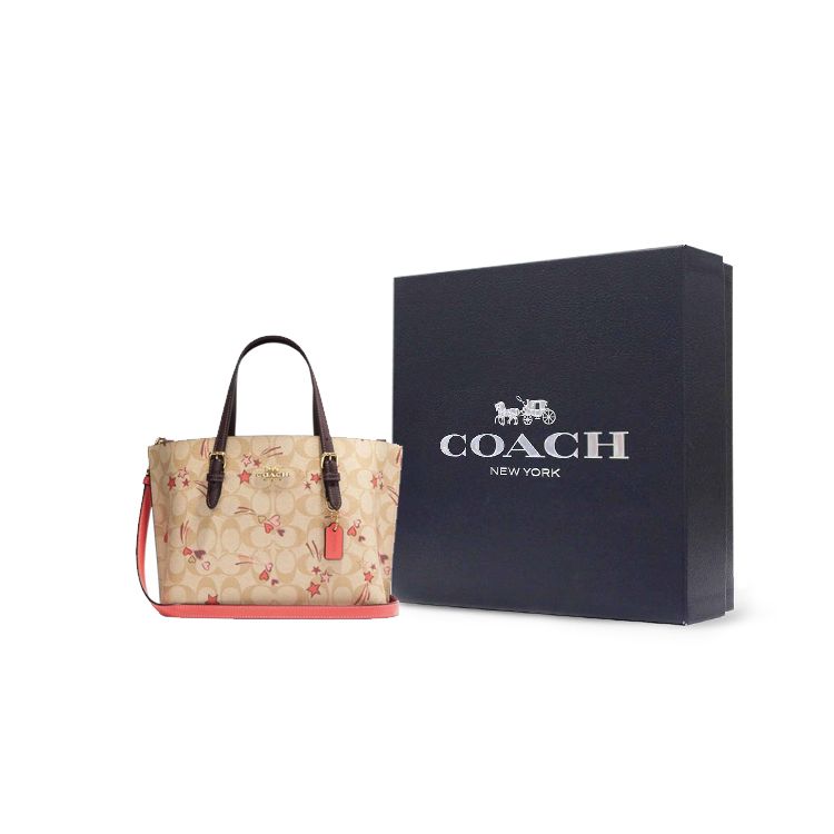 Coach Mollie Commuter Fashion Faux Leather Tote Bag Women tote Brown CK561-IMOT4