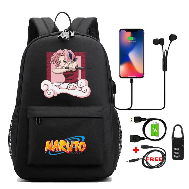 Рюкзак в стиле аниме «Снова в школу», рюкзак, студенческий школьный рюкзак для мужчин и женщин, USB-рюкзак для отдыха, дорожный рюкзак для подростков, сумки для мальчиков и девочек