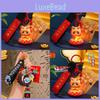Creative Good Luck Lotus Dragon Year Keychain Cartoon Bag Pendant Car Key Ring