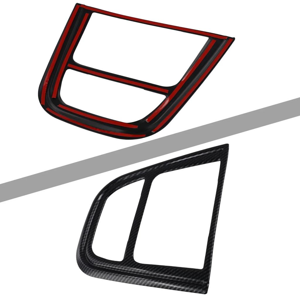 Car CD Panel Trim Center Console Cover Carbon Fiber Sticker Decal For Buick For Encore 2013-2015 Accessoire Interior Decoration