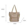 Newest Female Teens Students' Shoulder Bag Simple Style Contrast Color Handbag Stylish Nylon Crossbody Shopping Bags