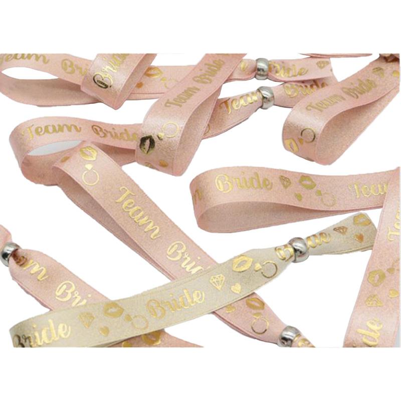 11pcs Bride Adjustable Wristband Bracelet Team Bride Bachelor Party Wedding Bridal Shower Supplies