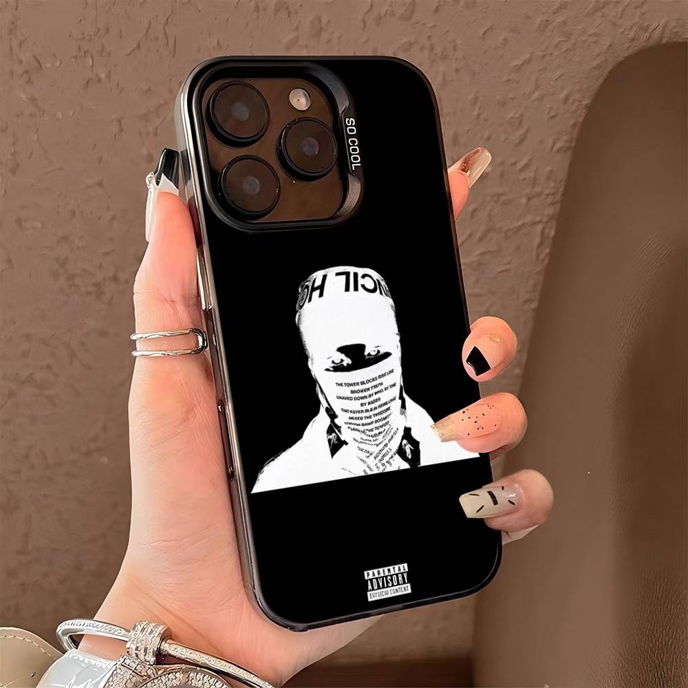 Чехол Singer E-EsDeeKid для iPhone 15 14 13 Plus 17 16 12 11 Pro Max, матовый, цветной, серебристый, роскошный