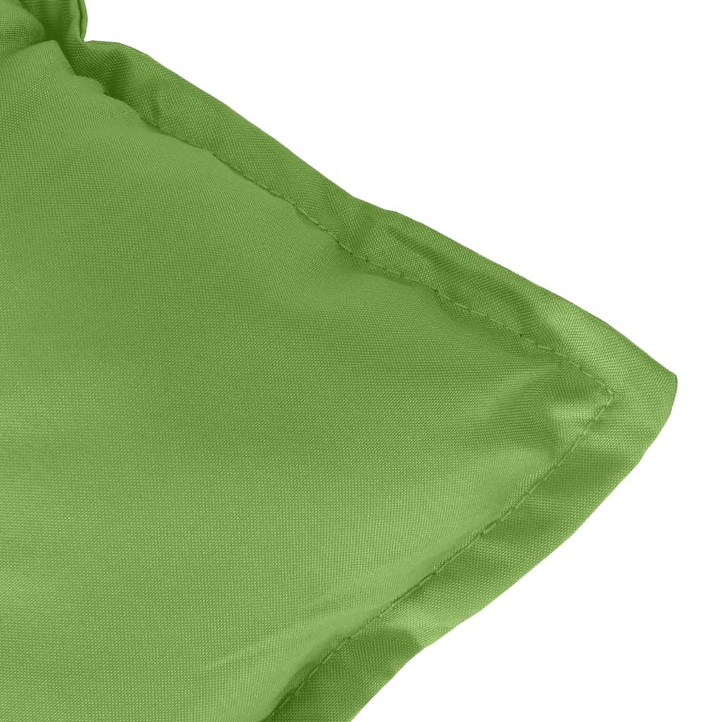 Low Back Chair Cushions Set of 2 Melange Green 100 x 50 x 7 cm Fabric