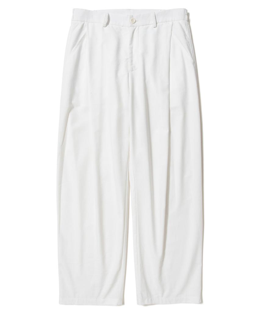 AOTT Cool Summer Linen Single-Pleat Wide Pants Ivory