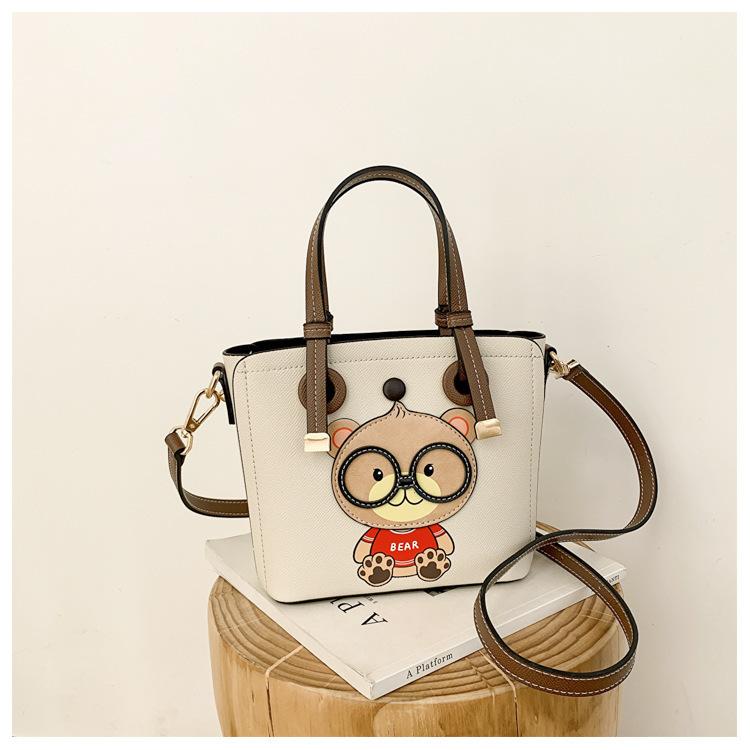 Contrast Color Cute Tote Bag, Large Capacity Fashion Choice.