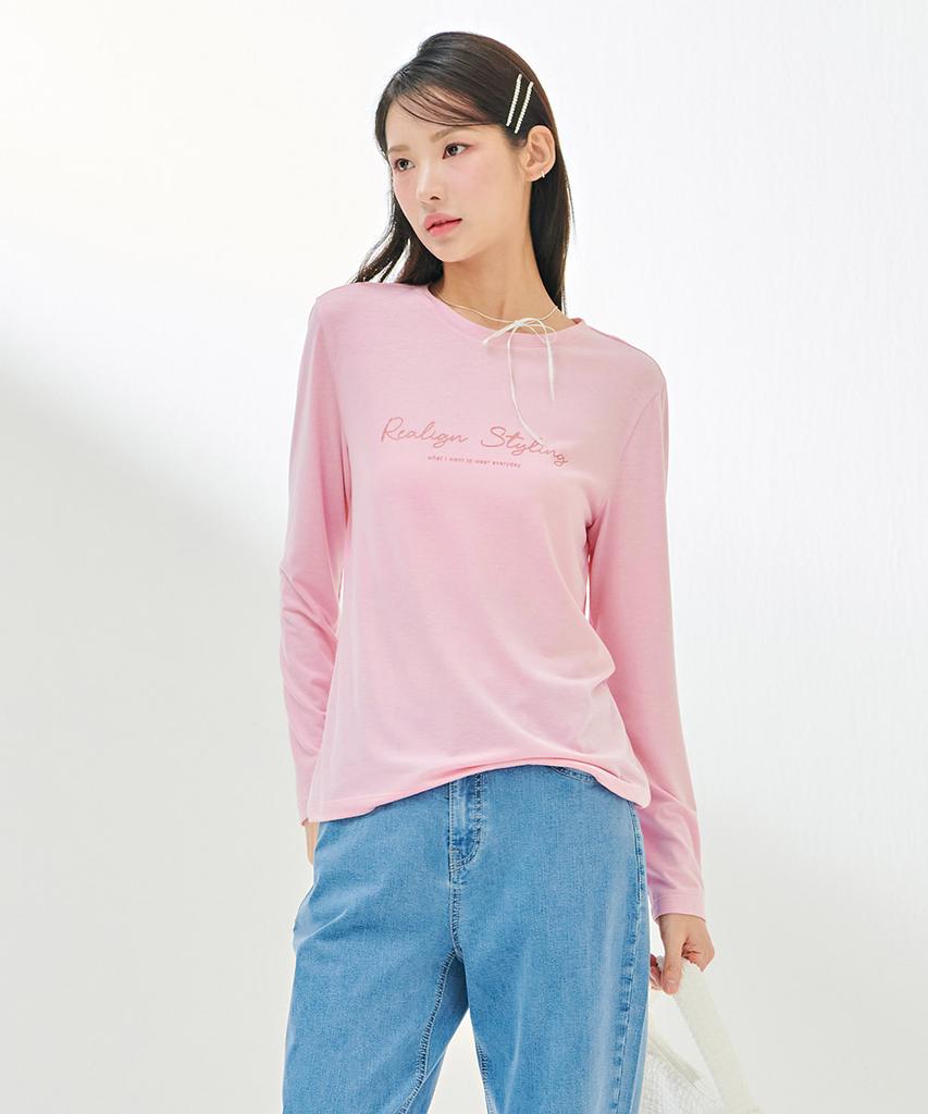 CHASECULT Women'S Lettering Basic T-Shirt-Dazg5151B0P