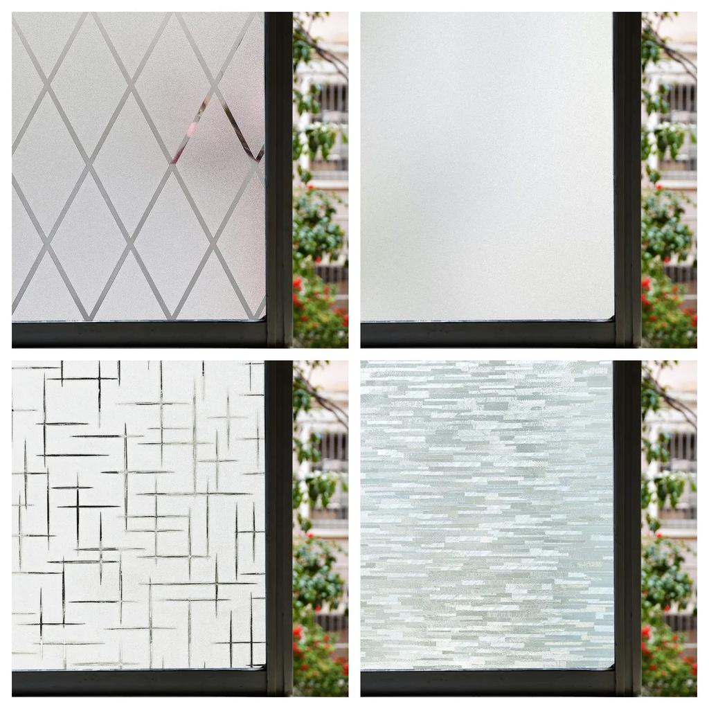 Пленка для защиты окон Матовая пленка для окон Солнцезащитная антистатическая пленка Неклеящаяся терморегулирующая съемная оконная наклейка Главная