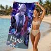 Customizable Personalized Beach Towels Anime Honkai Star Rail Aventurine Themed designs.Suitable for the Beach, Yoga, Sports;ideal As Beach Accessorie