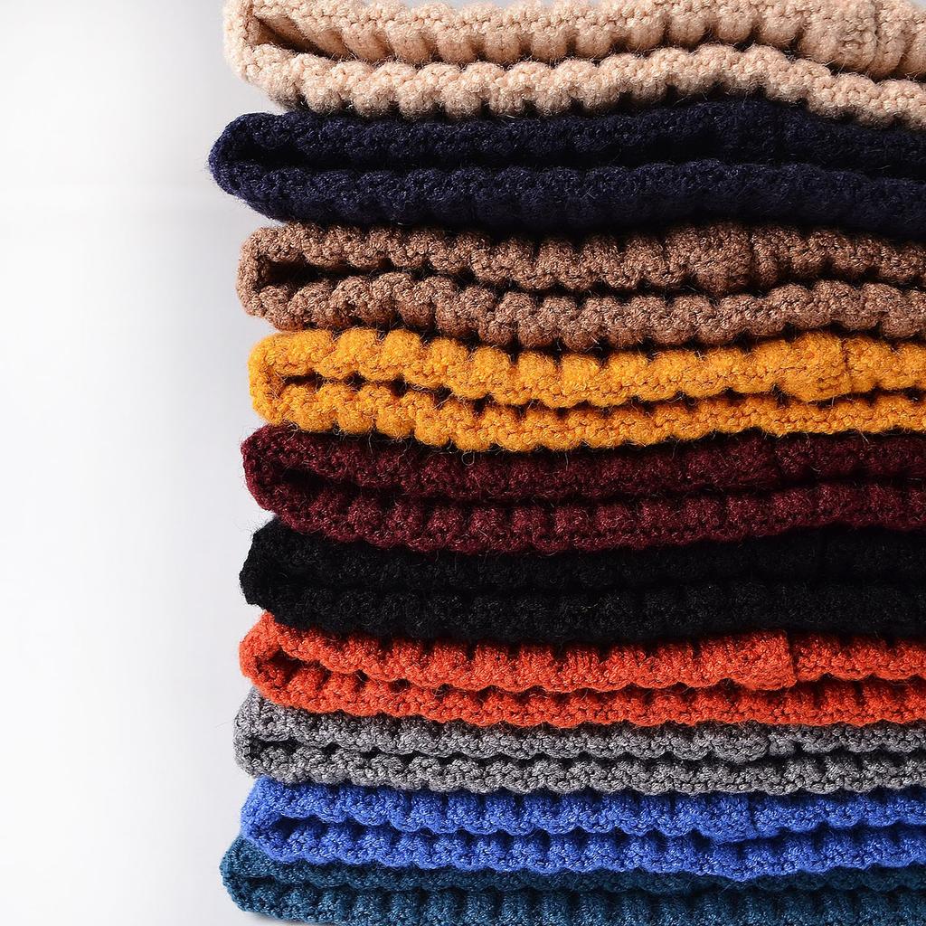 HK12 Unisex Couples Cold Version Color Custom Private Label logo Personalised Brand Winter Knit Beanie Hats Bennie