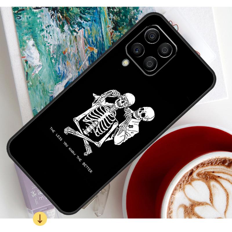 Death Skull Bones Clown Circus Phone Case For Samsung Galaxy M31s M20 M21 M31 M51 M13 M23 M33 M53 M14 M34 M54 M12 M32 M52