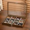 Large Capacity Wooden Jewelry Tray Dust-proof Jewelry Display Box  Jewelry Display