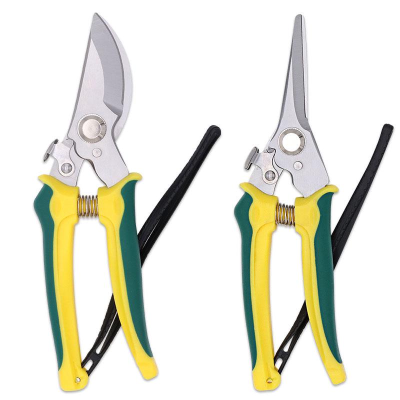Pruner Garden Scissors Professional Sharp Bypass Pruning Shears Tree Trimmers Secateurs Hand Clippers For Garden Beak Scissors
