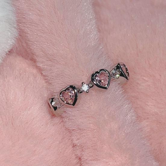 Кольцо на кулак с геометрическим рисунком, модный предмет, открытое кольцо с сердцем и любовью, женские аксессуары