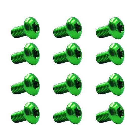 12 шт. Прочные болты ротора тормоза велосипеда T25 M5x10 мм из легированной стали, разноцветные винты для диска для дорожного горного велосипеда
