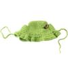 Winter 2023 Warm Elastic Crochet Cat Hat Frog Hat Pet Cap for Party Photo Props