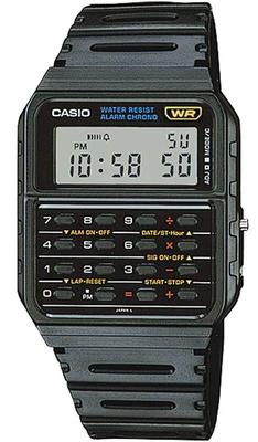 Casio Часы CASIO с функцией калькулятора Часы-калькулятор CA-53W-1Z Простая упаковка без подарочной коробки Модель Black Overseas [item]