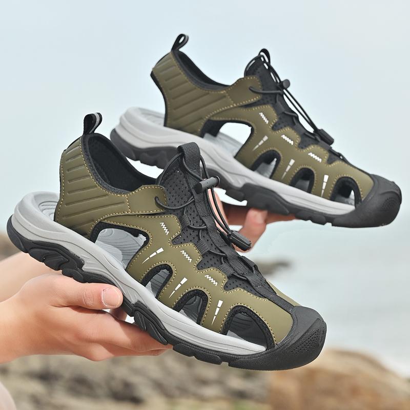 Модные летние мужские сандалии из натуральной кожи, мужская повседневная обувь, уличные мужские кожаные сандалии для мужчин, пляжная обувь, римская мужская обувь