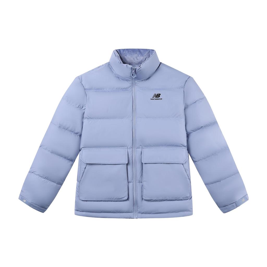New Balance Down Jackets Unisex Blue Stand Collar Moderate Other 5PC44683-LBL
