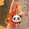 Adorable Cartoon Harvest Panda Keychain Plush Bag Charm Car Ornament Gift
