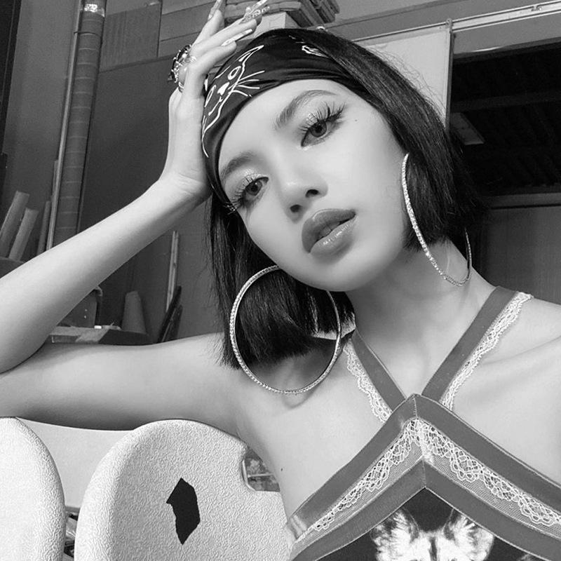 30-80 мм большие серьги-кольца для женщин и девочек, круглые серьги со стразами, черные, золотые, серебряные, круглые серьги, подарок на вечеринку