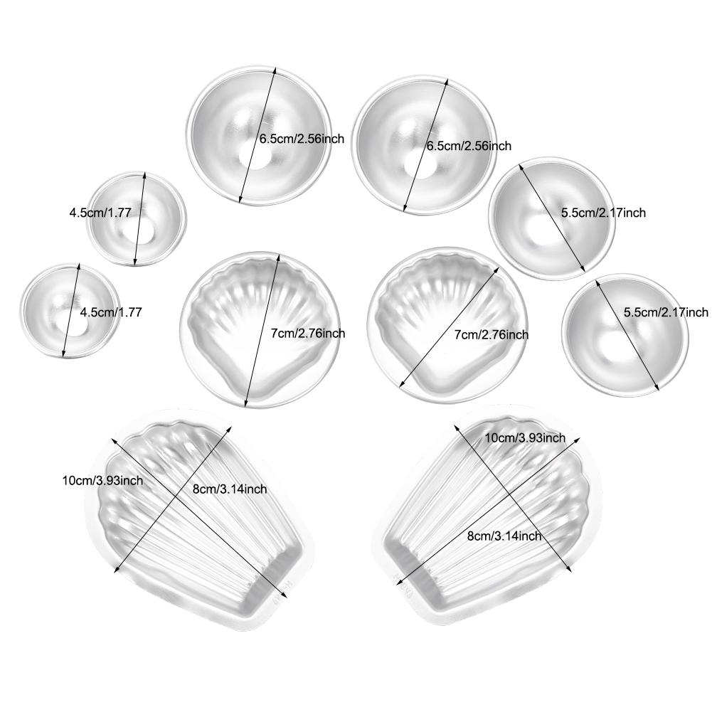 Handmade Aluminium Alloy Bath Bomb Molds Fizzy Crafting DIY Cake Mould Tools