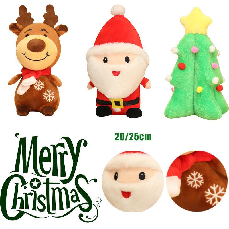 Очаровательный Рождественский Санта Клаус Лось Рождественская Елка Плюшевая Игрушка Мягкая Набивная Кукла Детский Подарок для Объятий