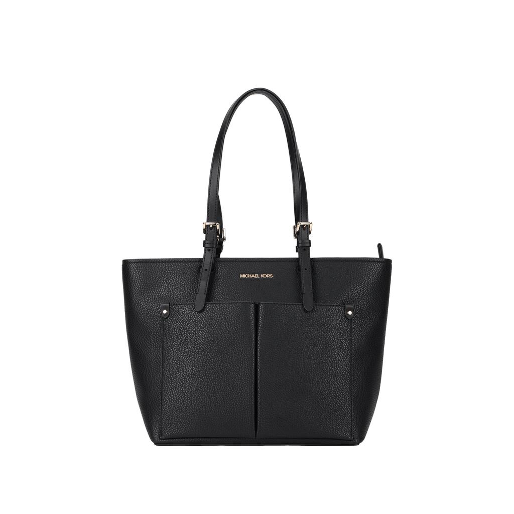 Michael Kors Mk Jet Set Модная Повседневная Однотонная Сумка-тоут с Логотипом Женская тоут Черный 35F3GTVT8B-BLACK